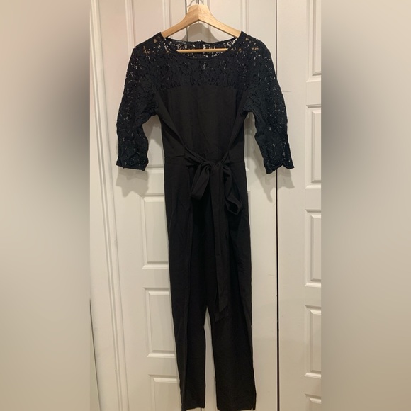 Black lace formal romper - Picture 4 of 4